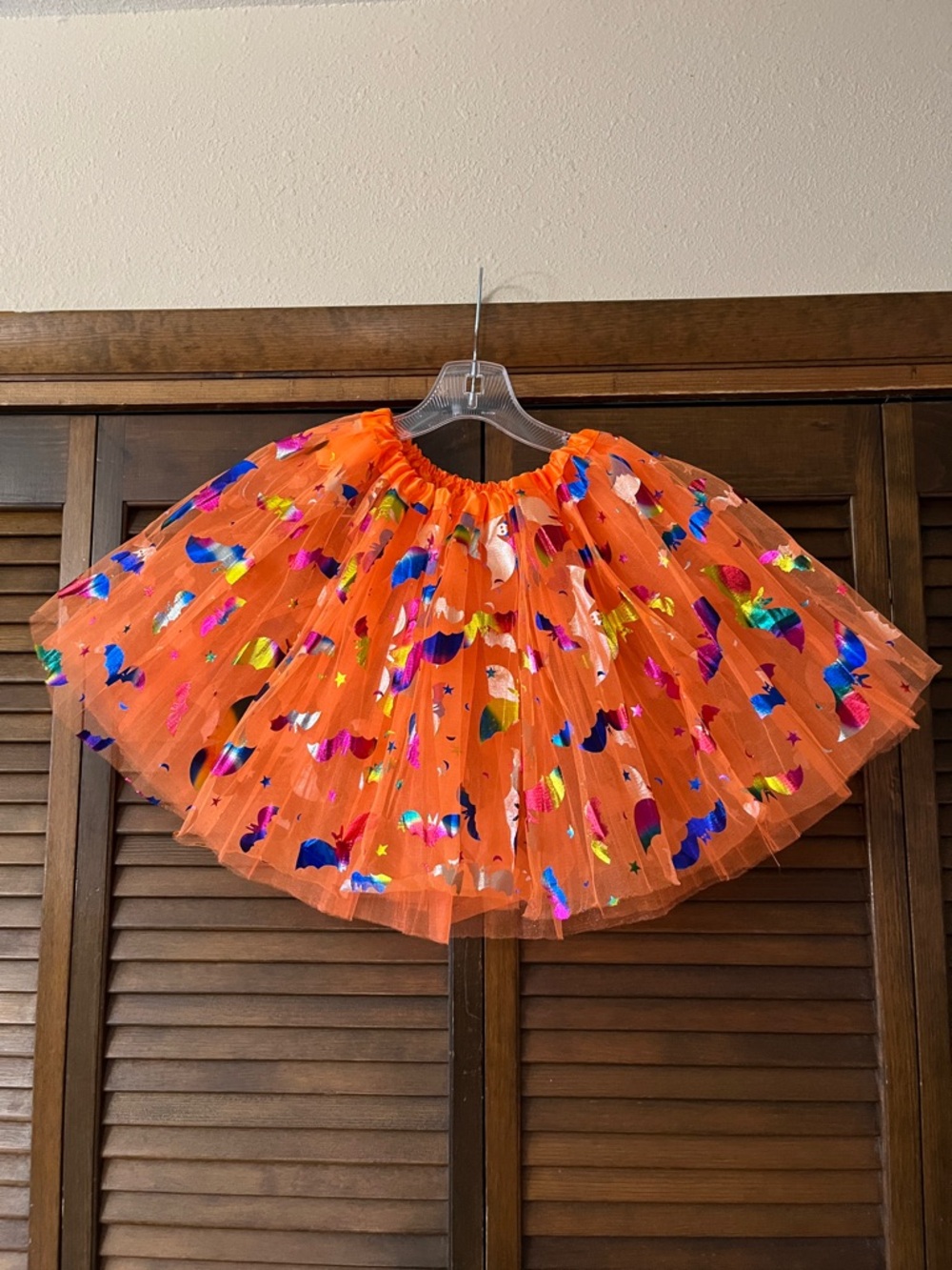 Orange Confetti Tulle Skirt